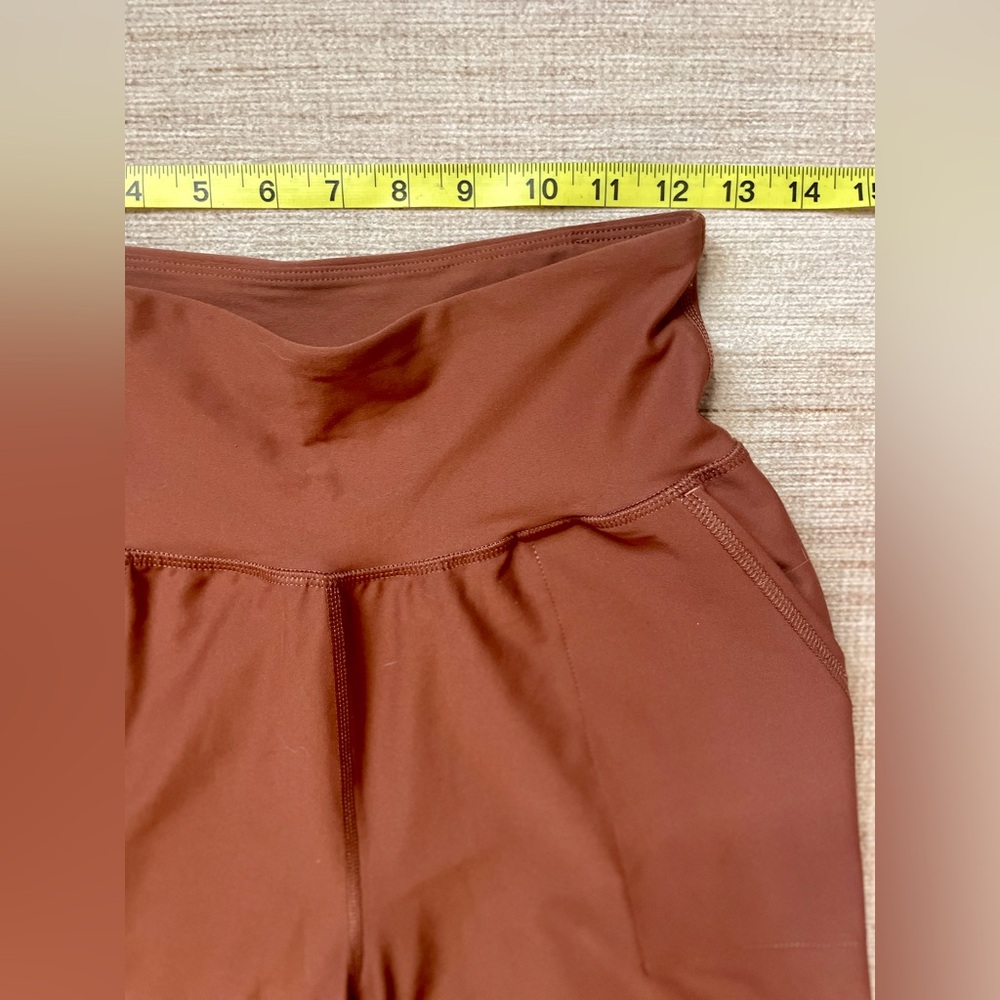 Old Navy High Rise PowerSoft Joggers | Medium Tall | Copper Red Orange | EUC - Picture 4 of 11